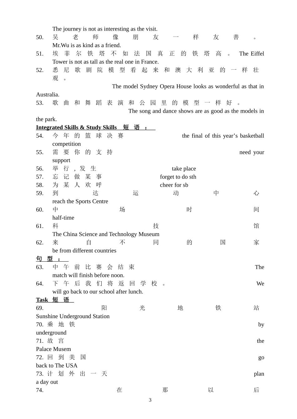 新牛津８ＡＵ３词组_第3页
