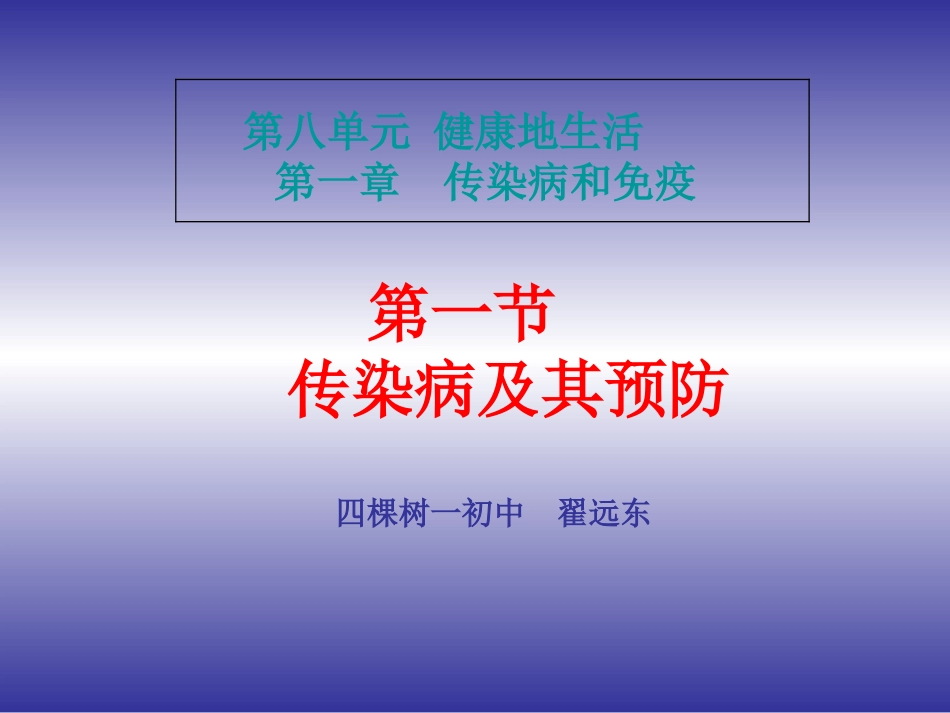第八单元健康地生活_第1页