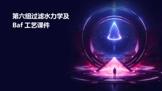 第六组过滤水力学及BAF工艺课件