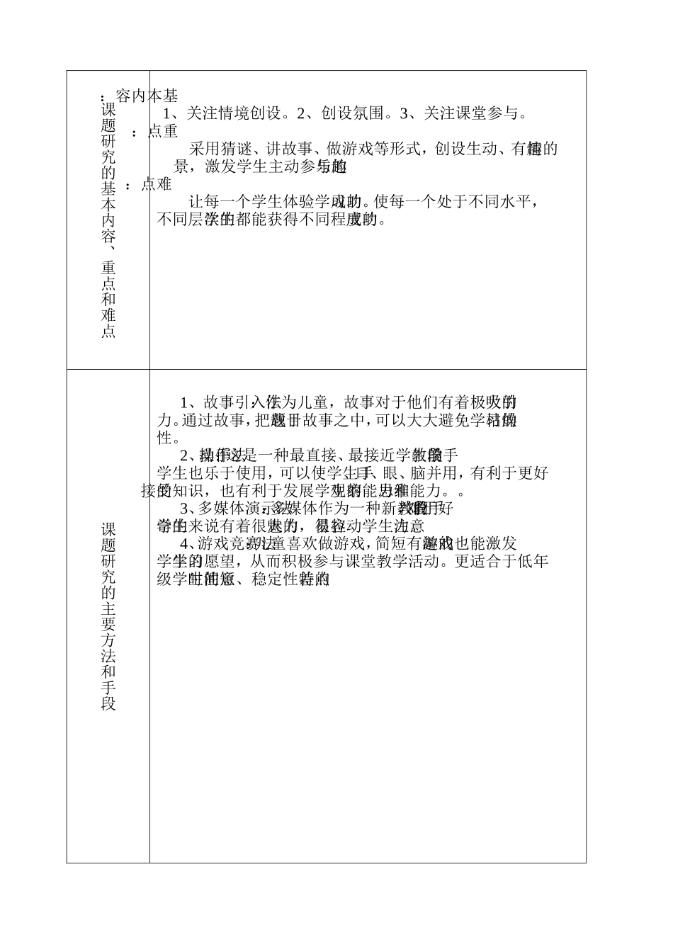 低年级数学愉快教学课题方案表_第2页