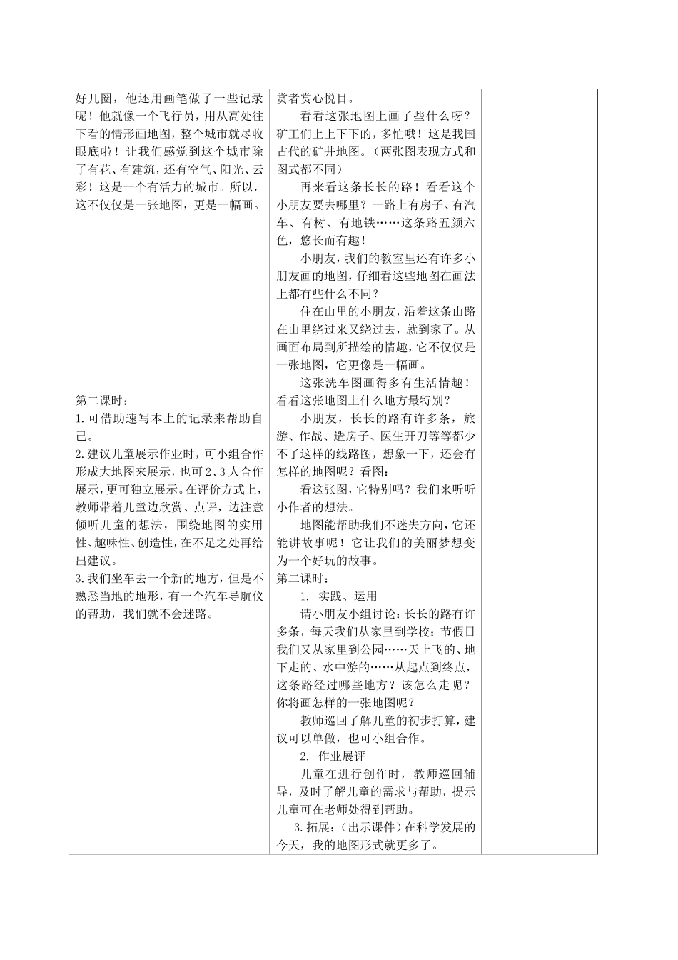 美术第2册教案《我的地图》_第2页
