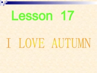 冀教版英语八年级上册Lesson17课件