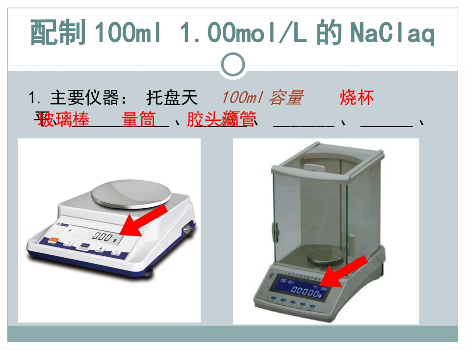 一定物质的量浓度的溶液配制_第3页