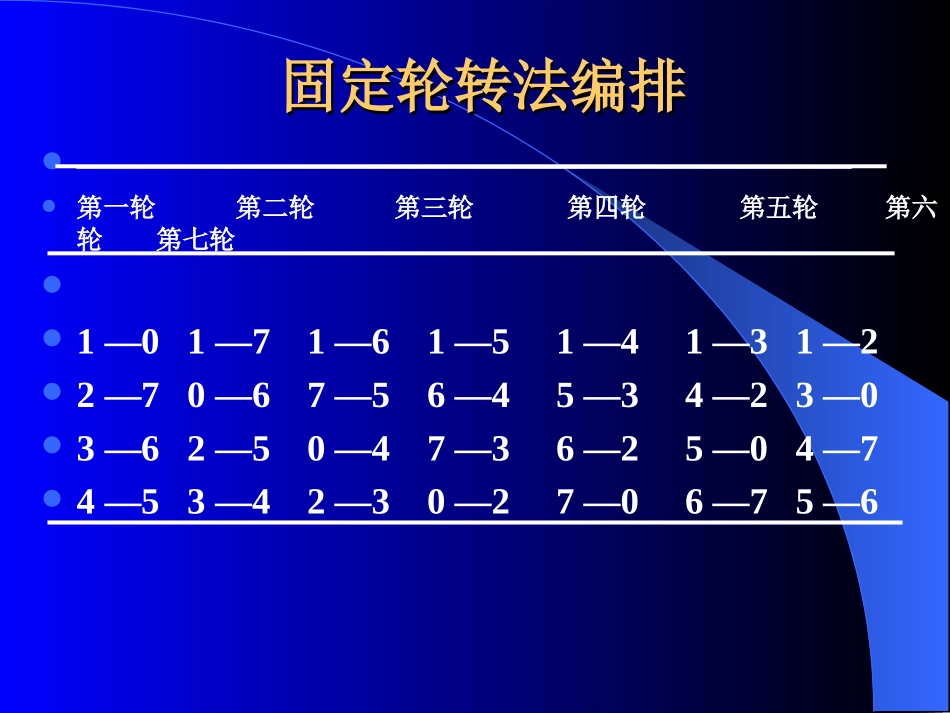 篮球单循环的编排方法_第2页
