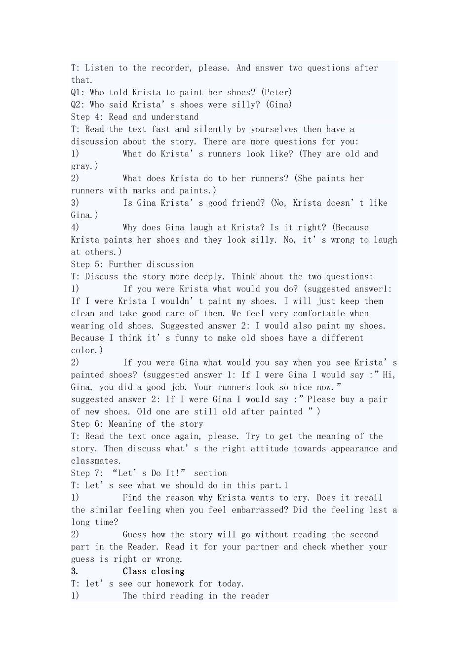 冀教版英语八年级上册第4课教案_第2页