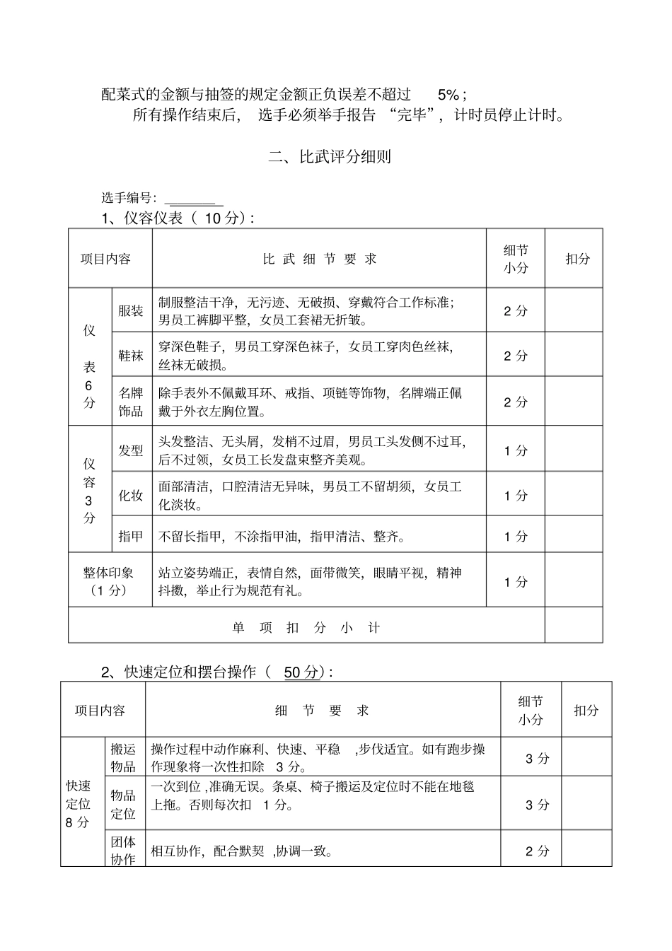 中餐宴会摆台标准_第3页