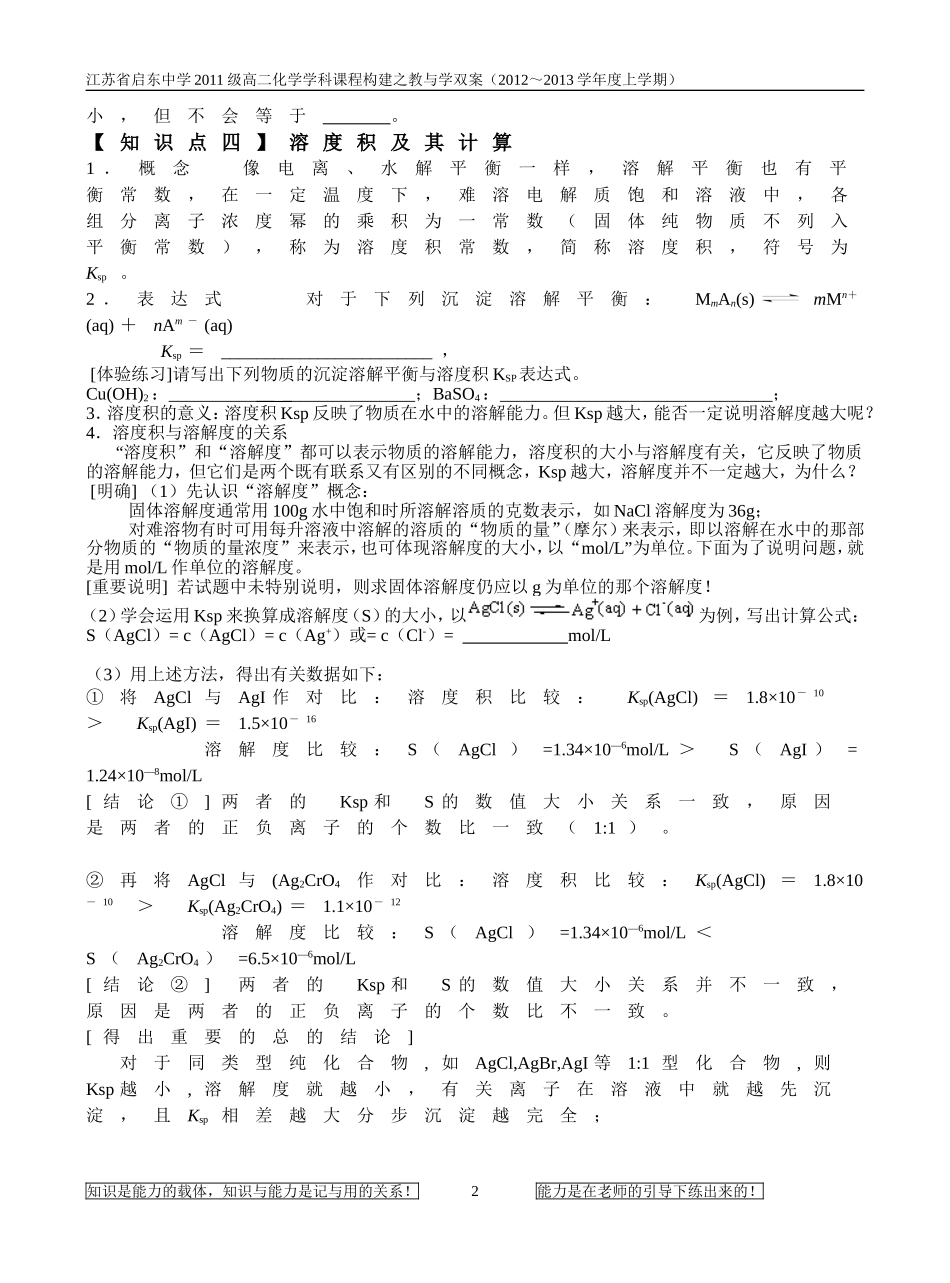 高二21号溶解平衡 (2)_第2页