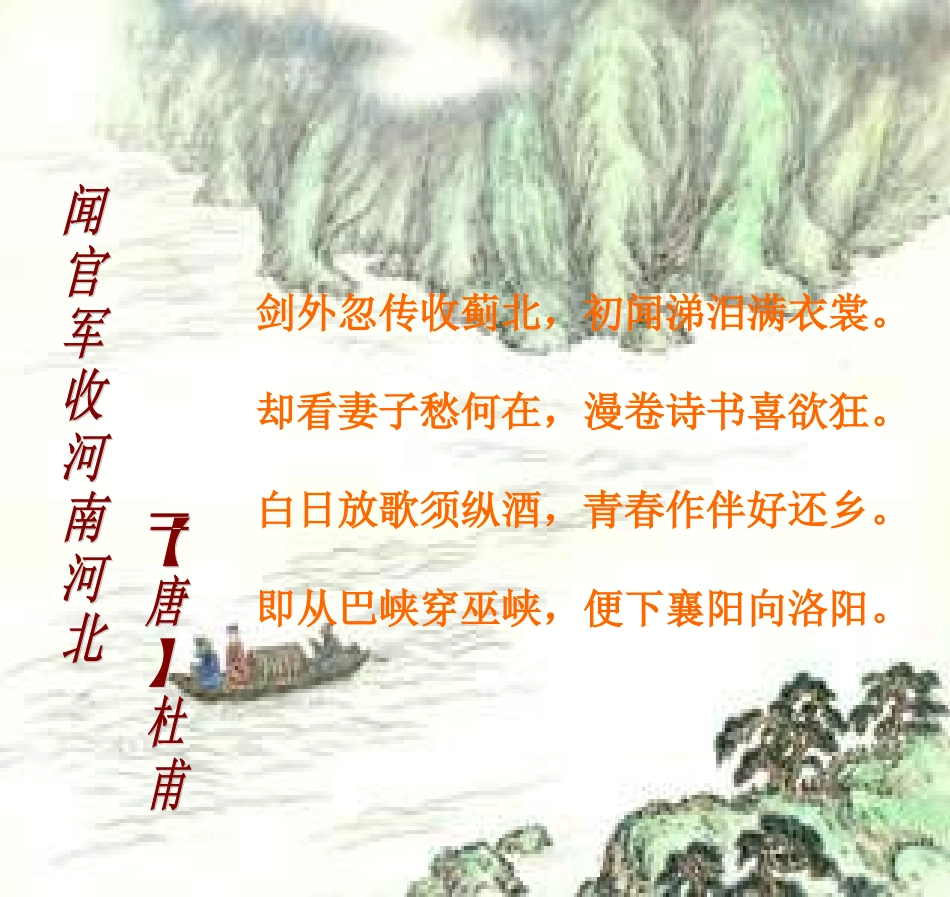 《闻官军收河南河北》教学课件一_第2页