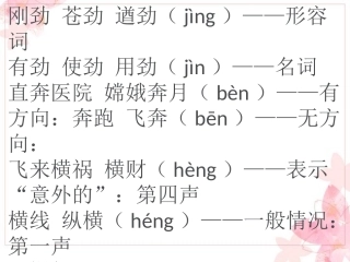 苏教版五年级语文下册字词归类复习