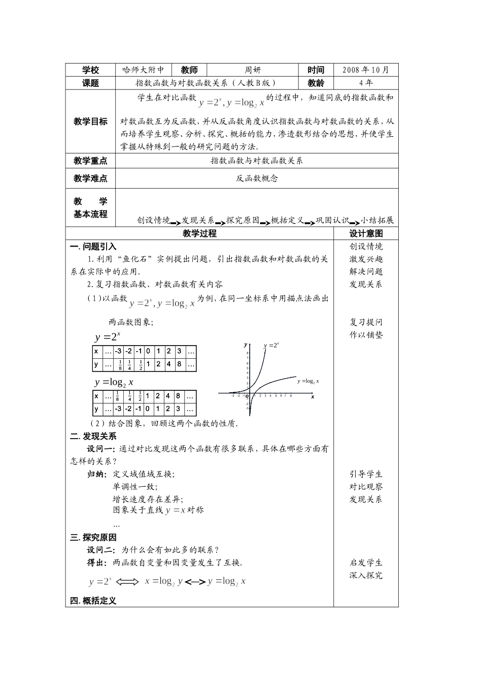 指对关系教案（A4）_第1页