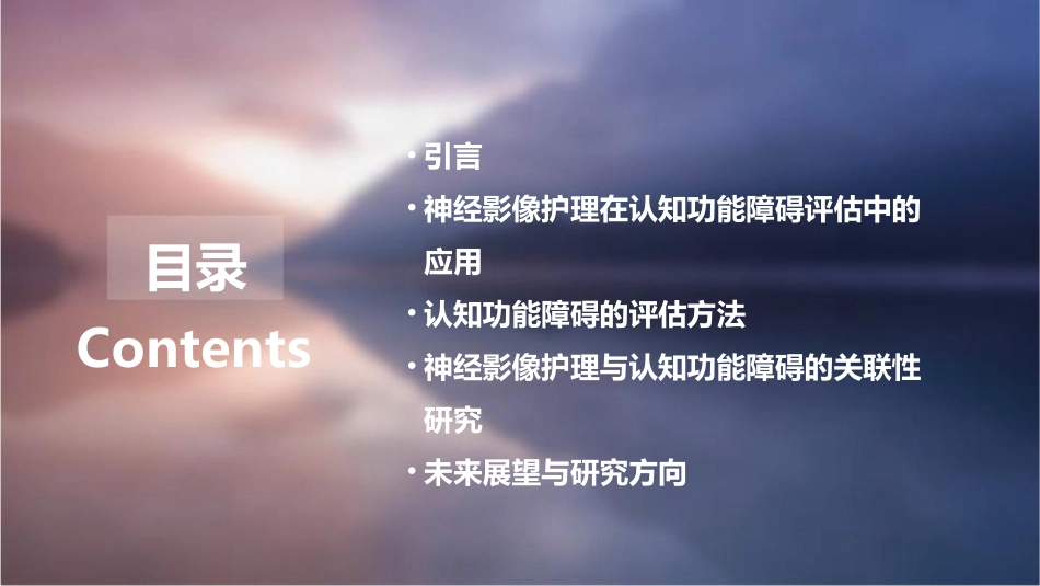 神经影像护理与认知功能障碍的评估_第2页