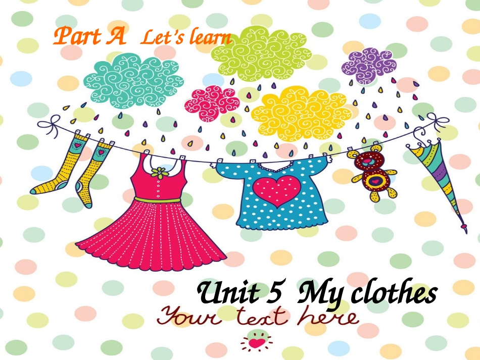 新pep四年级下册unit5_my_clothes_A_Let's_talk课件_第1页