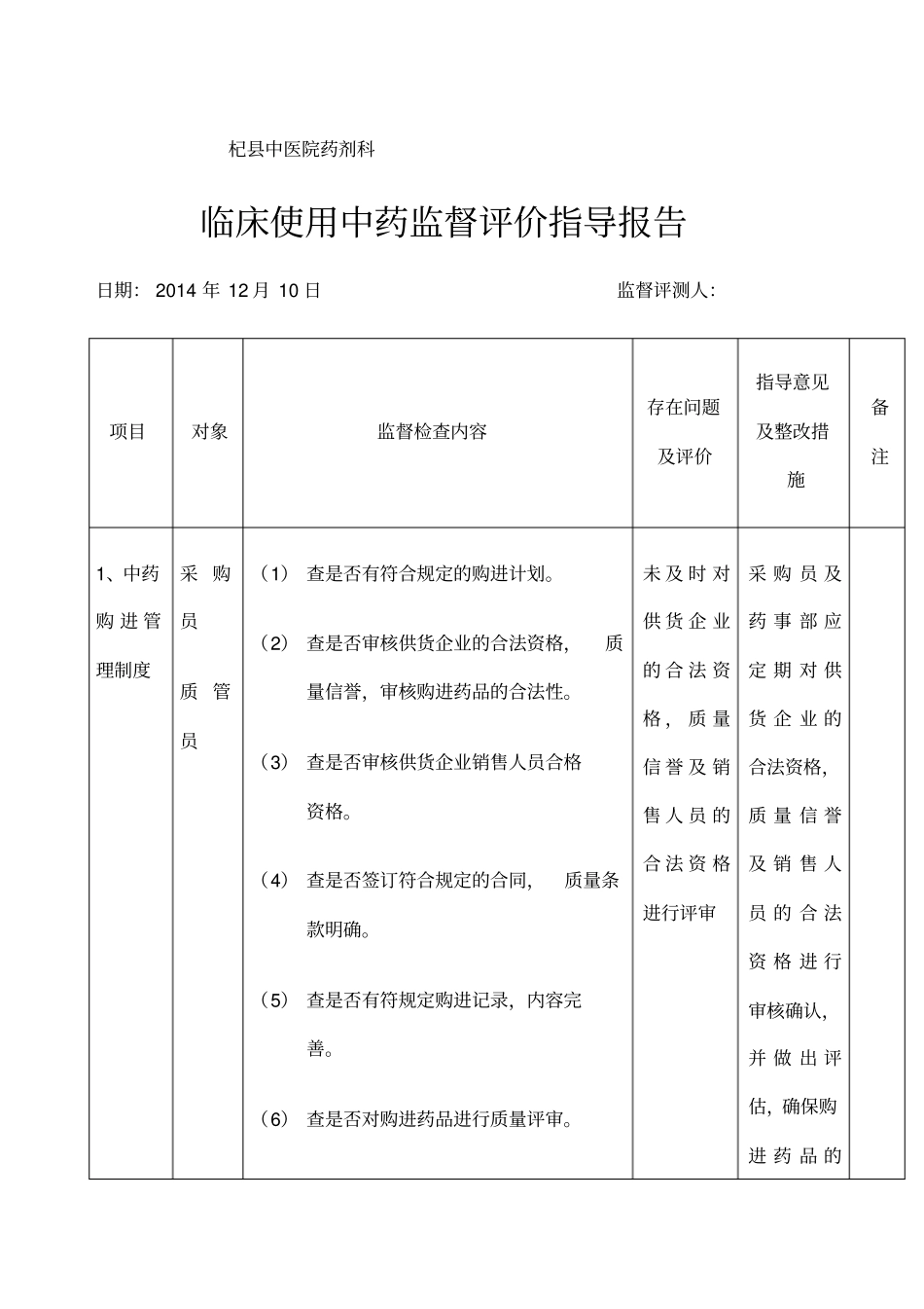 临床使用中药监督评价指导报告_第1页