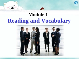 外研版选修六module1