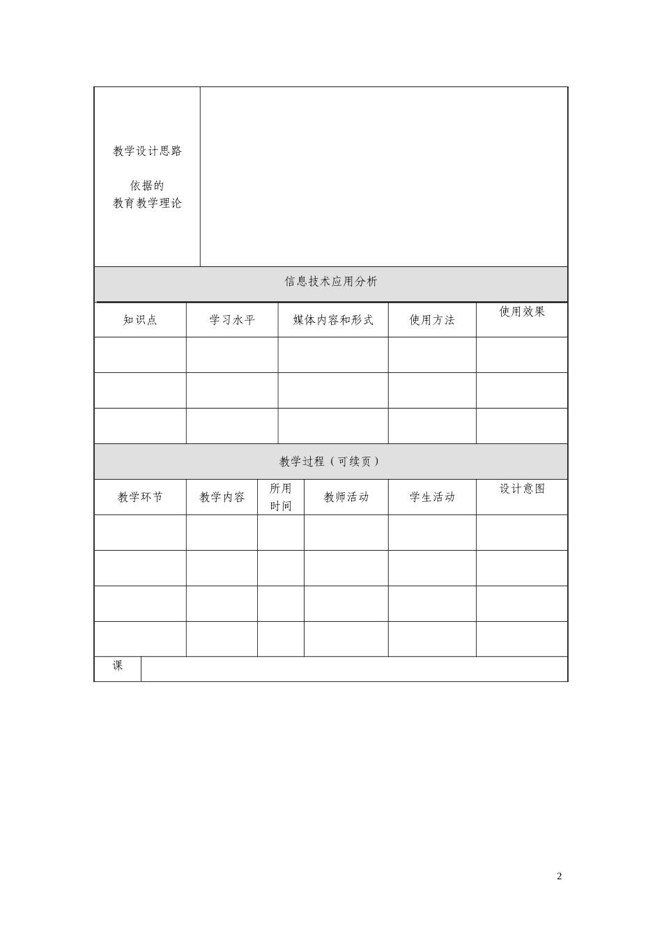 教学设计模版_第2页