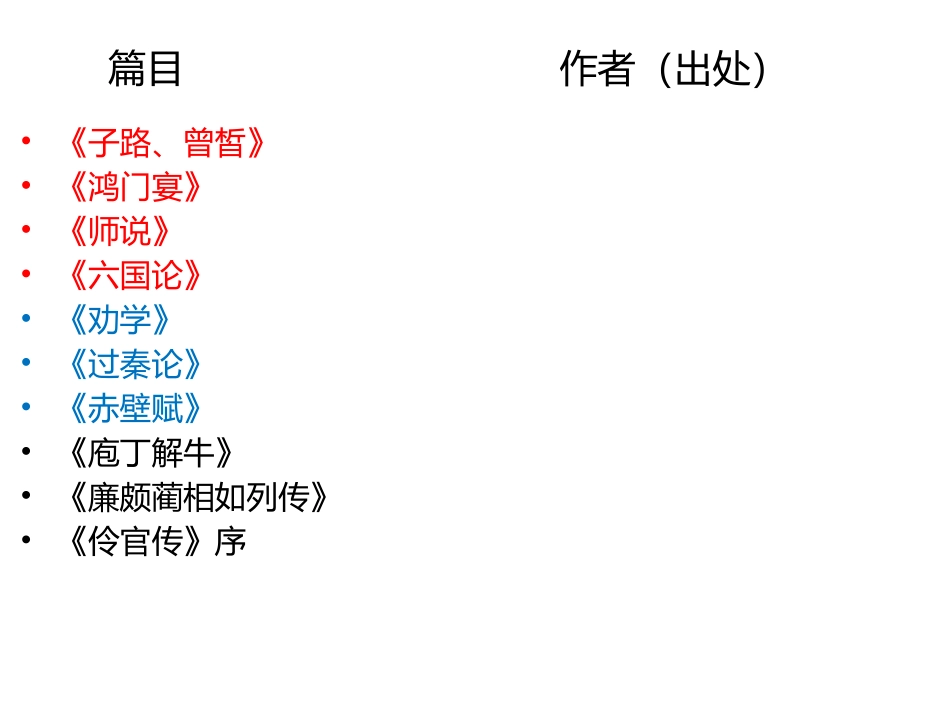 高三一轮复习文言文复习_第2页
