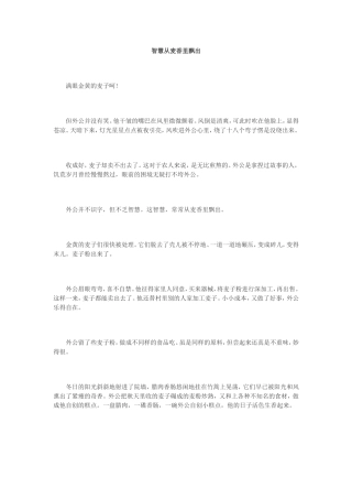 智慧从麦香里飘出