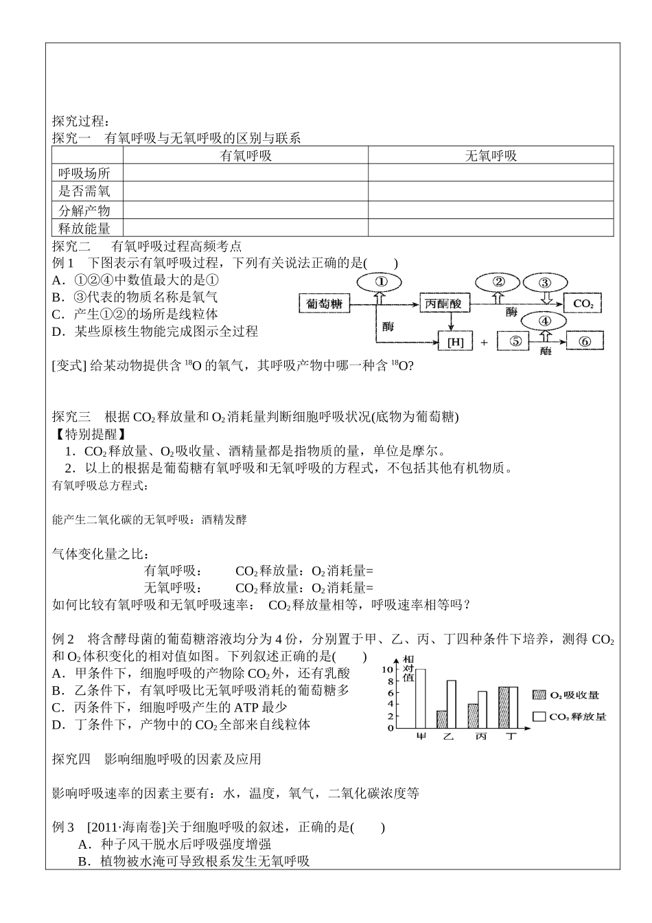 细胞呼吸导学案_第2页