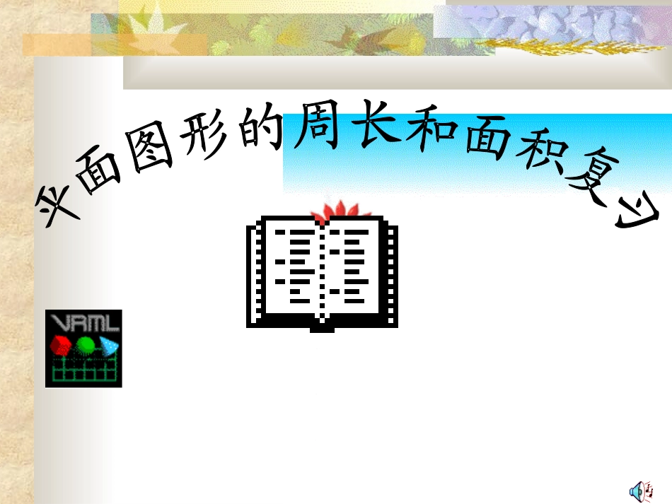 平面图形的周长和面积复习课件_第1页
