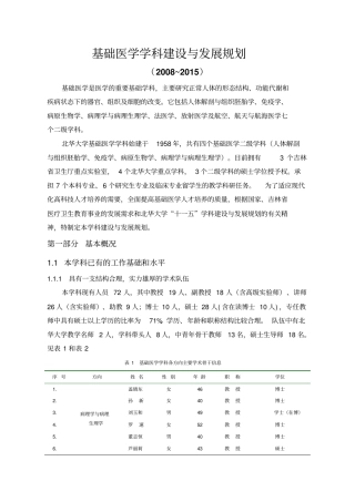 临床检验诊断学学科建设与发展规划