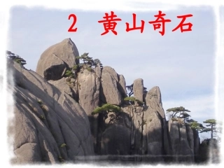 《黄山奇石》