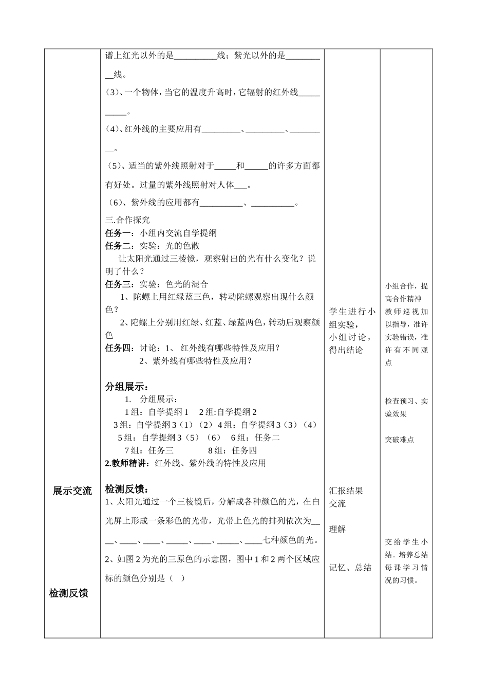 光的色散教案_第2页