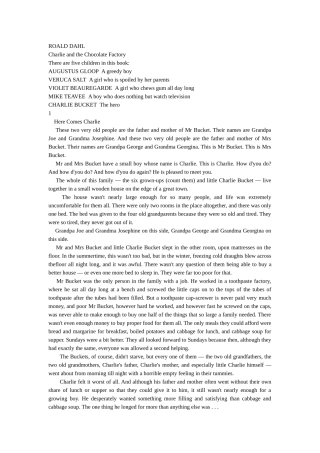 英语读物;查理和巧克力工厂