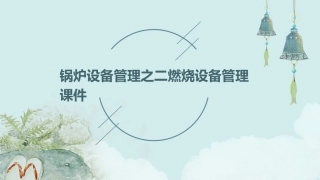 锅炉设备管理之二燃烧设备管理课件