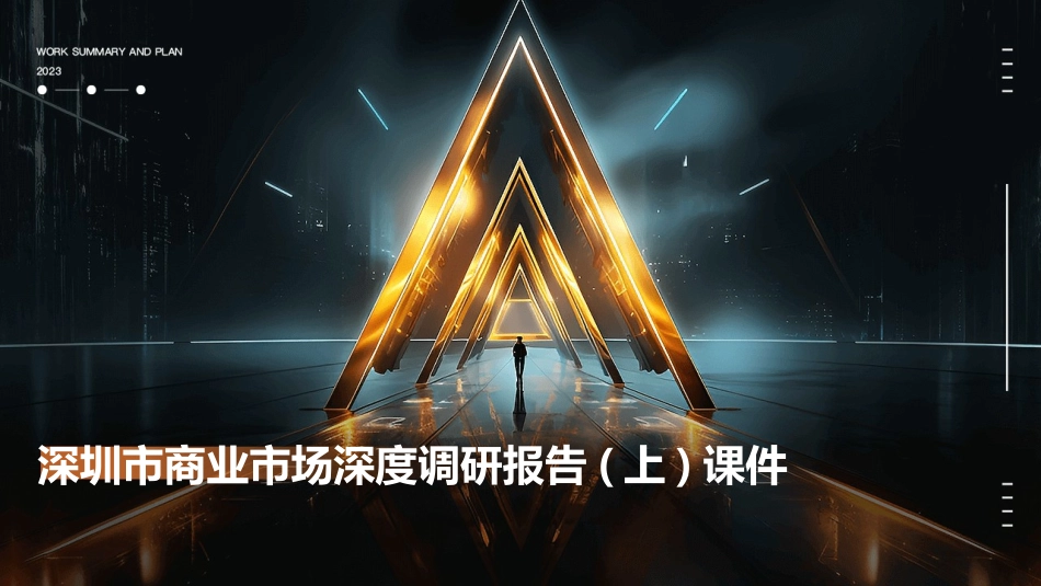 深圳市商业市场深度调研报告(上)课件_第1页