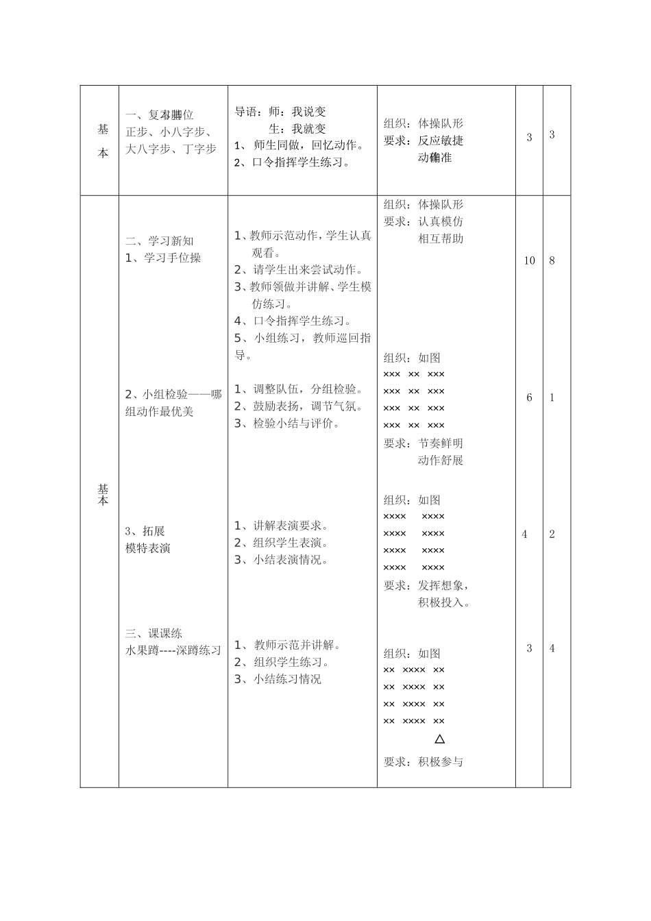 形体教案改进版_第2页