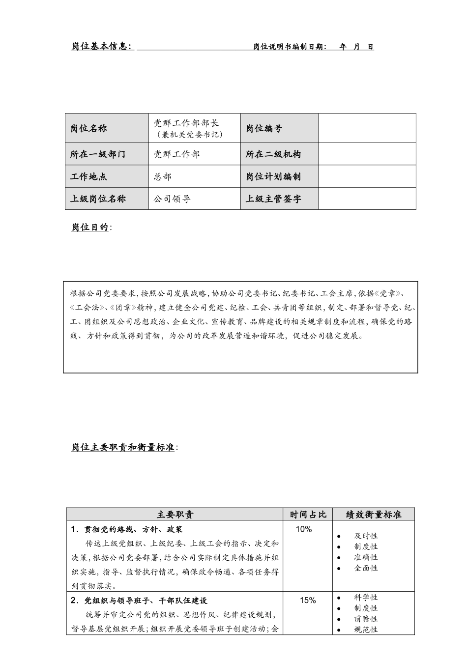 [资料]!党群任务部部长岗亭仿单_第2页