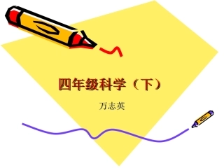 教科版小学科学四年级下册《一天的食物》课件