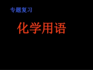 专题复习化学用语
