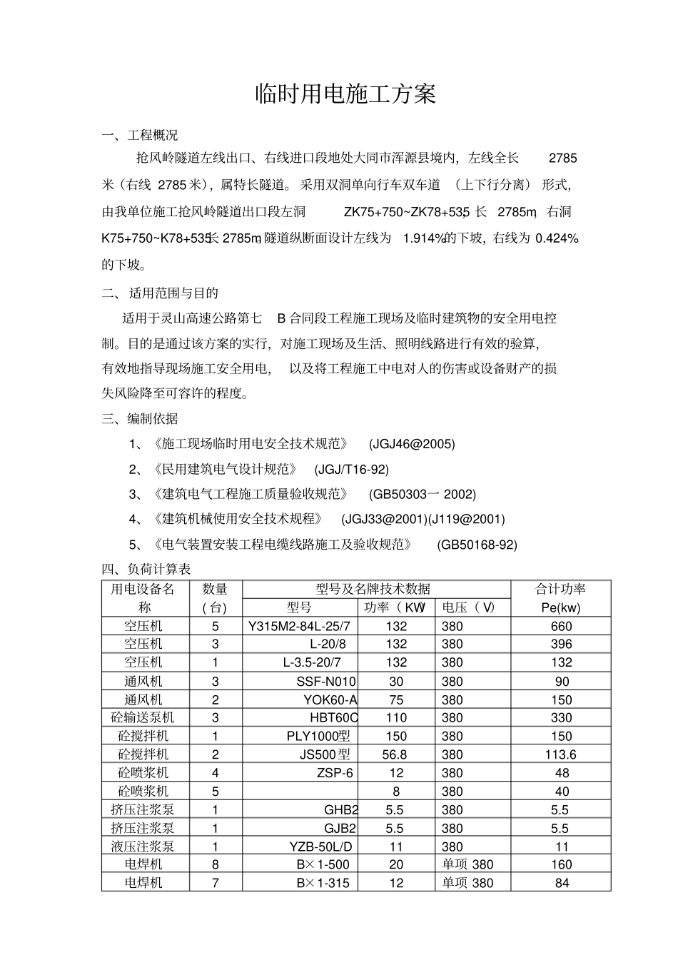 临时用电工程施工设计方案最终版_第1页