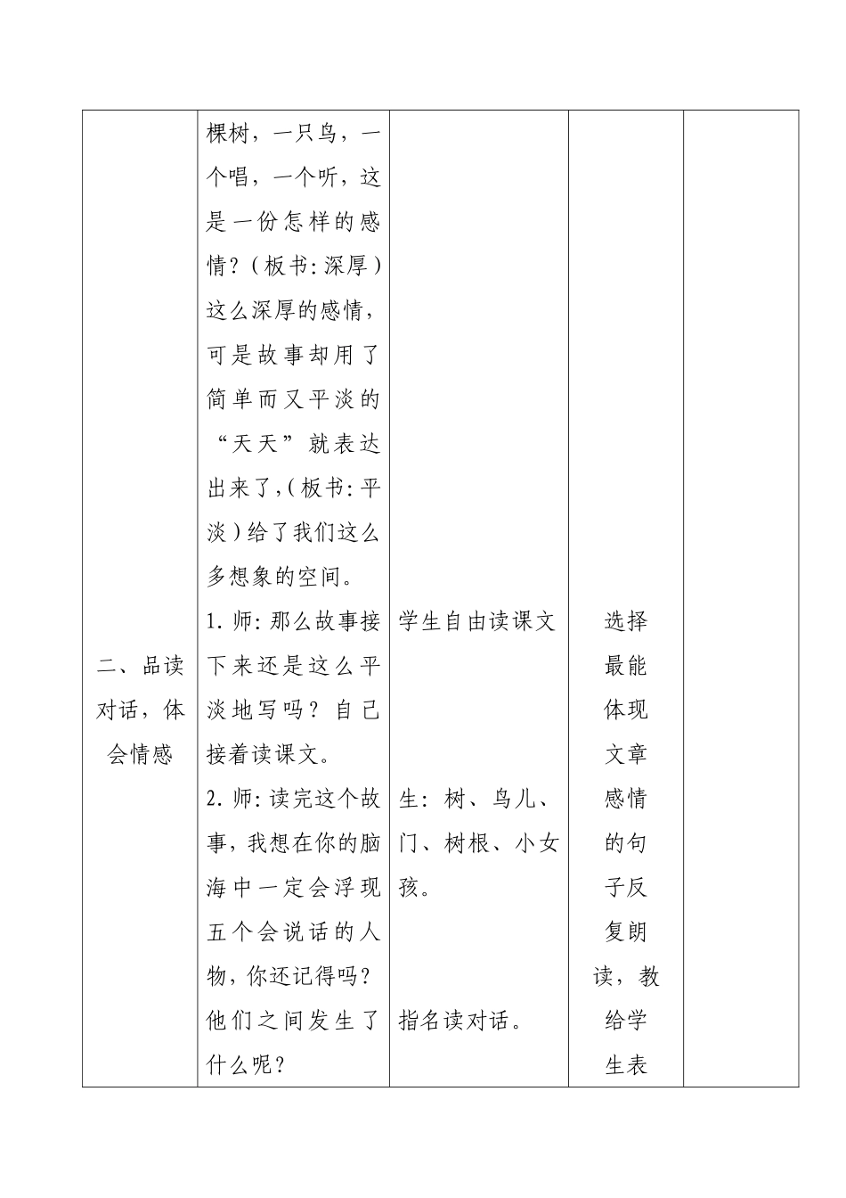 （精品《去年的树》教学设计_第3页