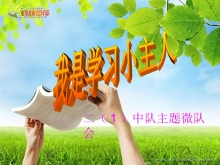 “我是学习小主人”主题微队会