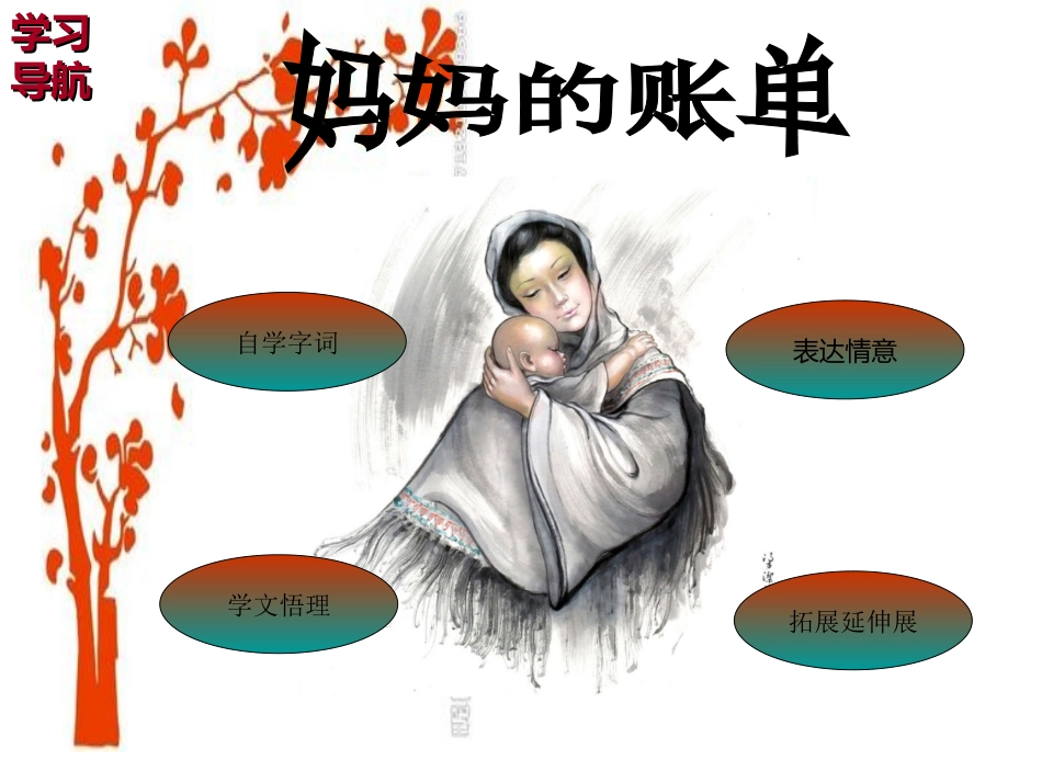 妈妈的账单教学课件_第2页