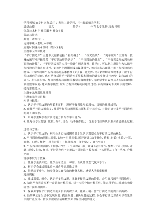 平行四边形教案