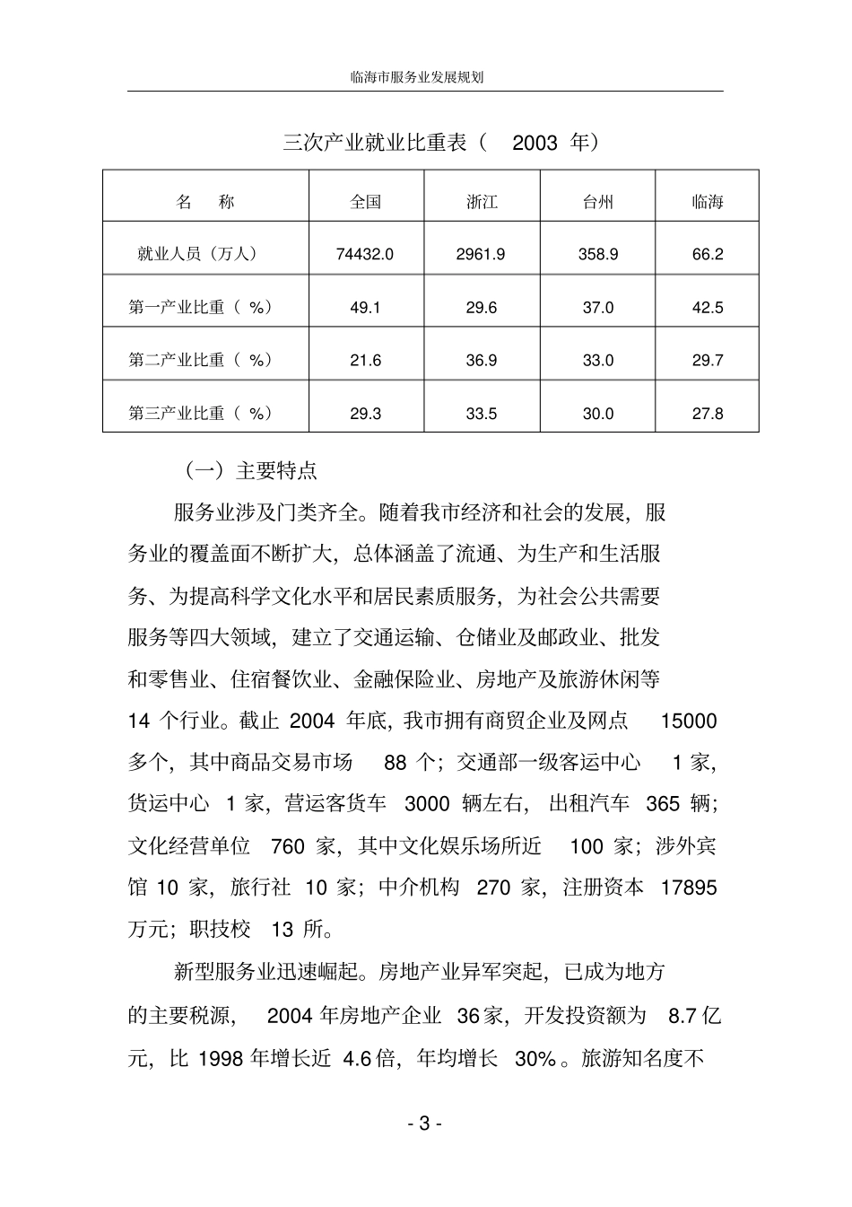 临海现代服务业发展规划总体思路_第3页