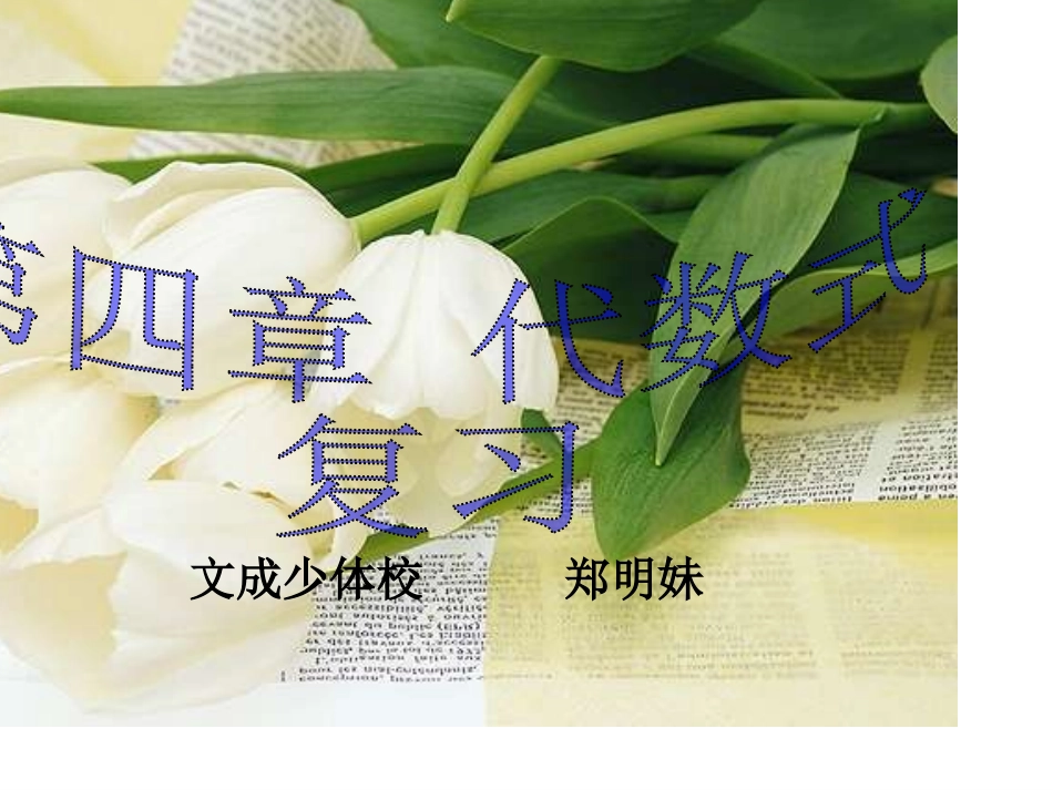 七年级上册数学课件_第四章总复习_演示文稿_第1页