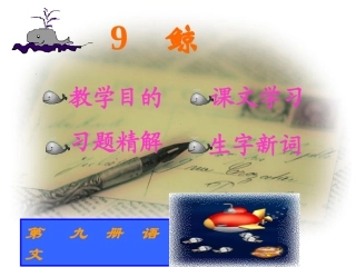 《鲸》PPT课件