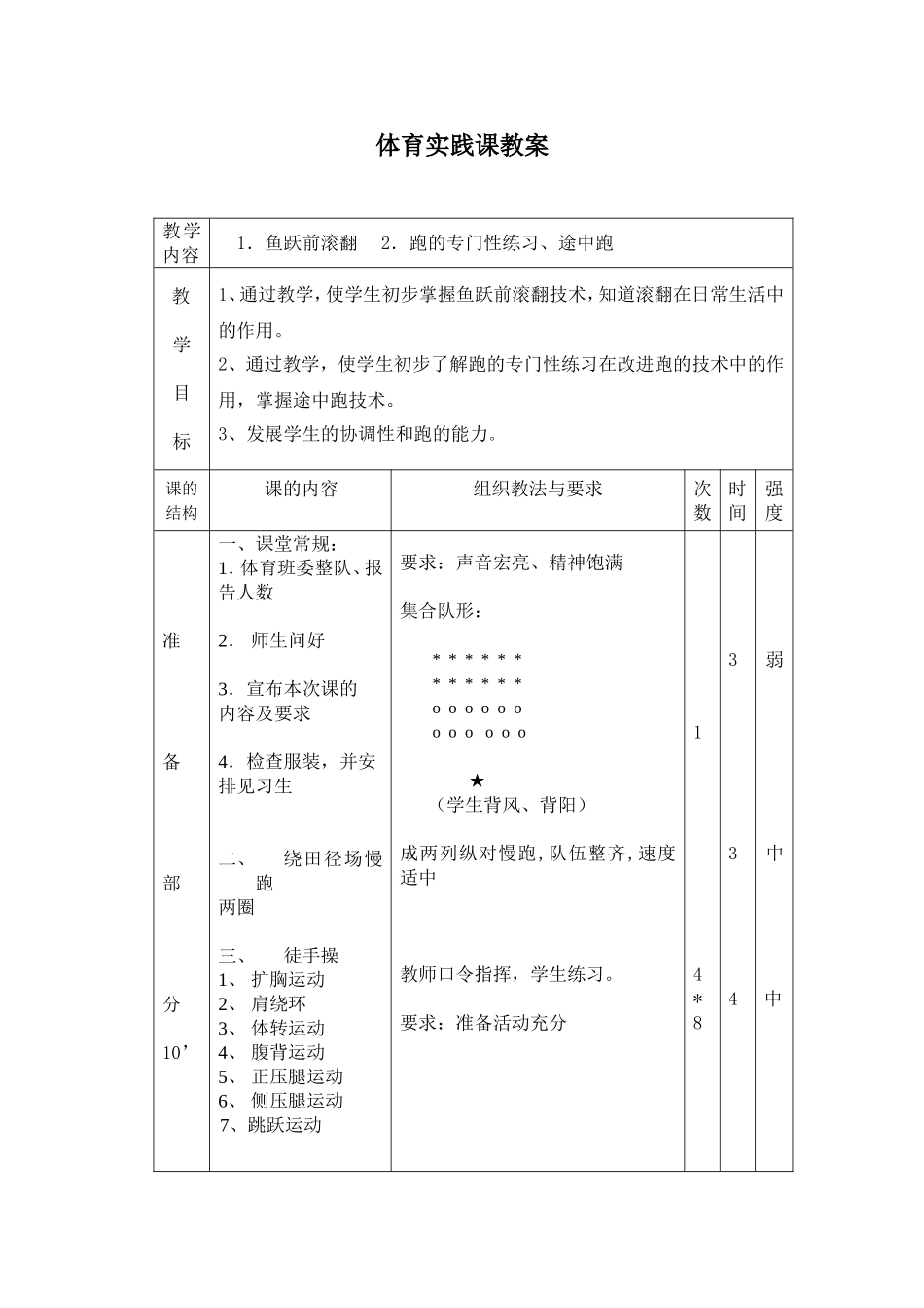 鱼跃前滚翻教案_第1页