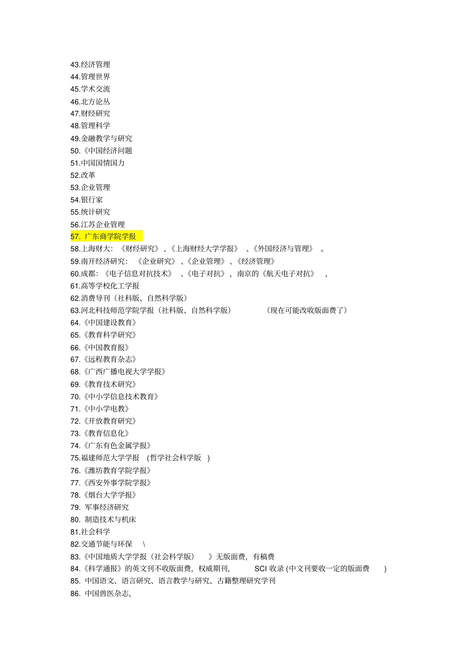 为朋友们提供一些不收版面费的学术期刊剖析_第2页