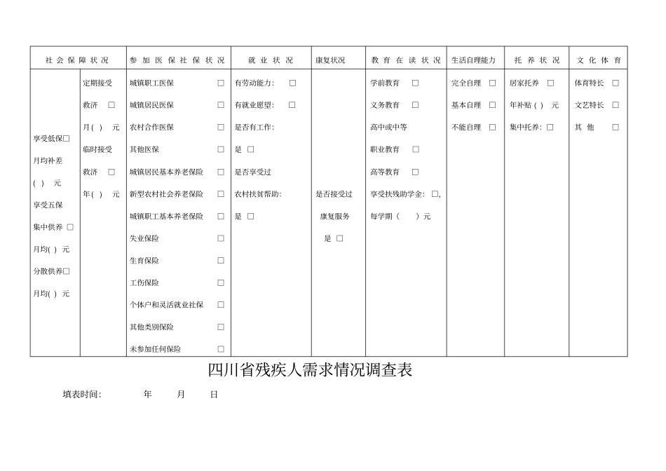为残疾人提供量体裁衣式个性化服务一卡四表_第2页