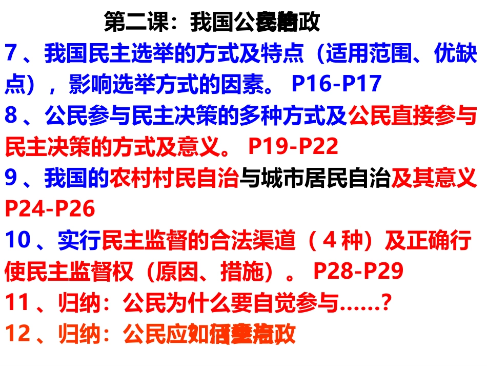 政治生活考点目录_第3页