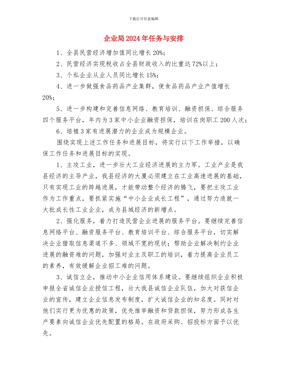企业审计年度工作计划与企业局2024年任务与安排汇编_第2页