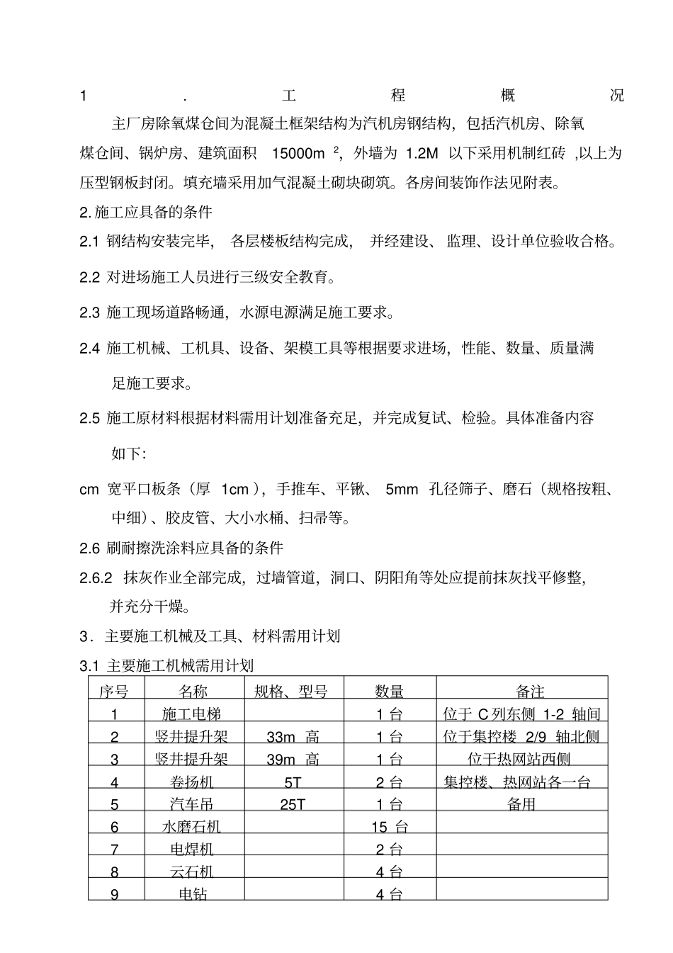 主厂房装修方案_第1页