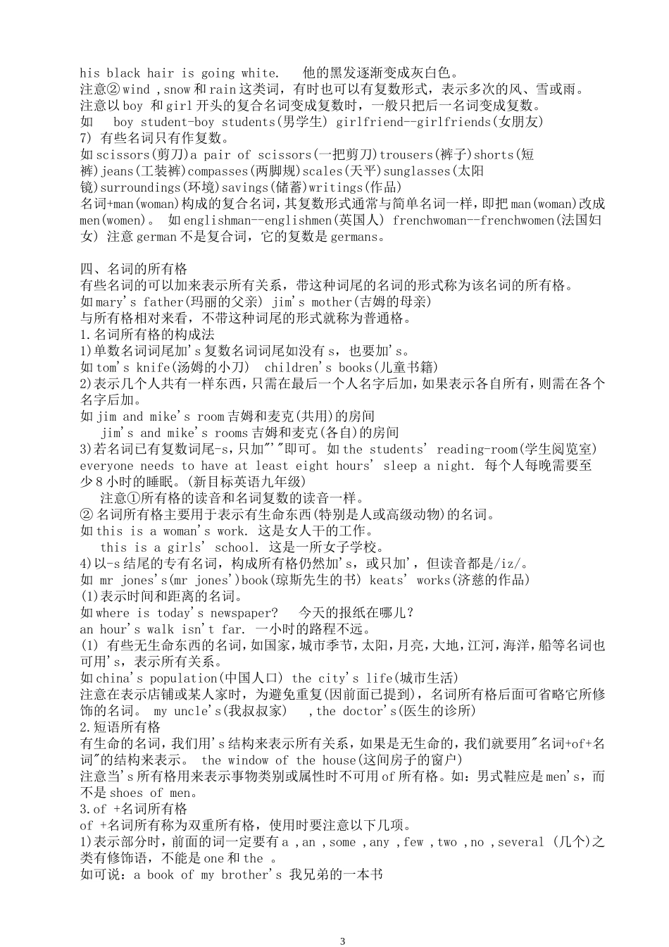 小学英语语法大全_第3页