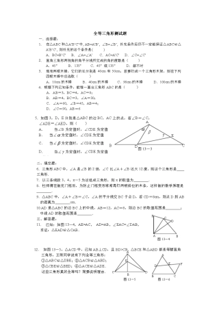 全等到三角形2