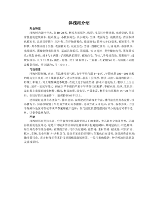 《种子》拓展阅读-《洋槐树介绍》